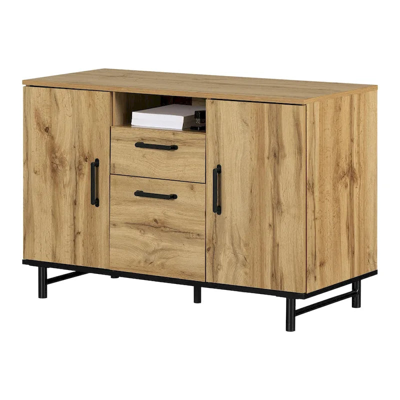 Credenza with File Drawer and Adjustable Shelf