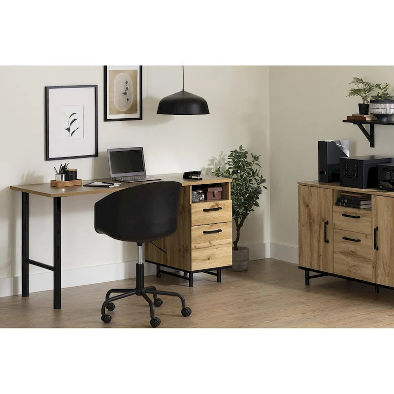 Credenza with File Drawer and Adjustable Shelf