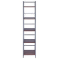5 Tier Tall Storage Shelf - 61.5 - Graphite and Walnut