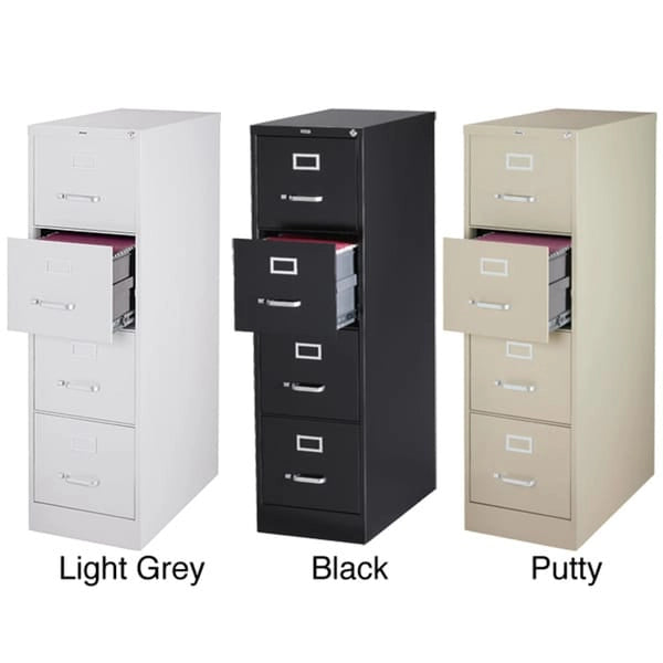 26.5" Deep 4-Drawer Letter-Size Commercial Vertical File Cabinet