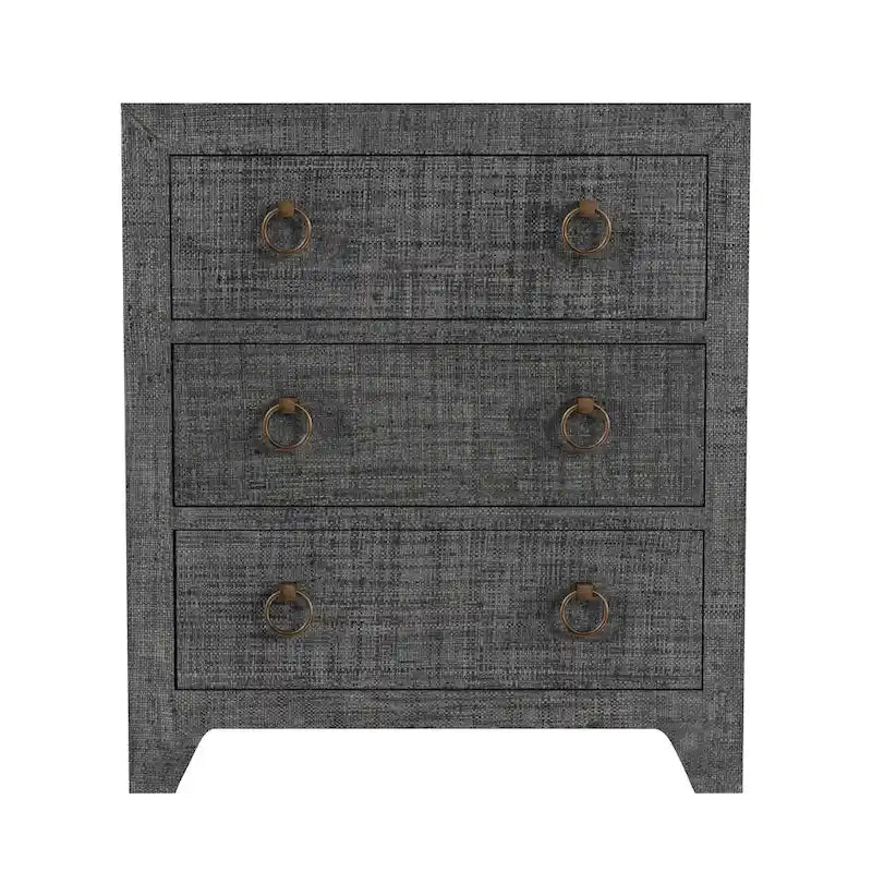 Raffia 3-Drawer Chest