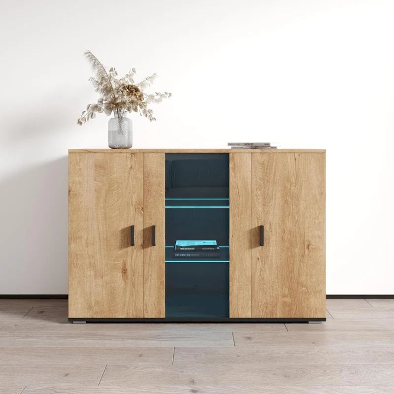 Modern 47-Inch 3D Modular Sideboard