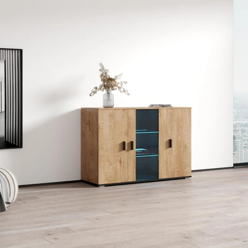 Modern 47-Inch 3D Modular Sideboard