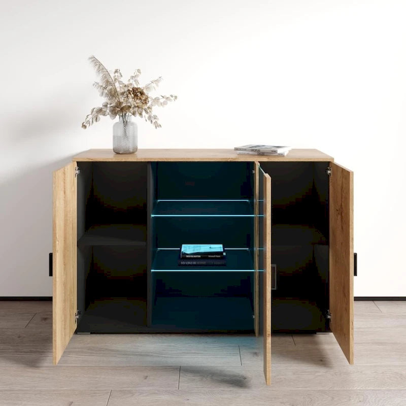 Modern 47-Inch 3D Modular Sideboard