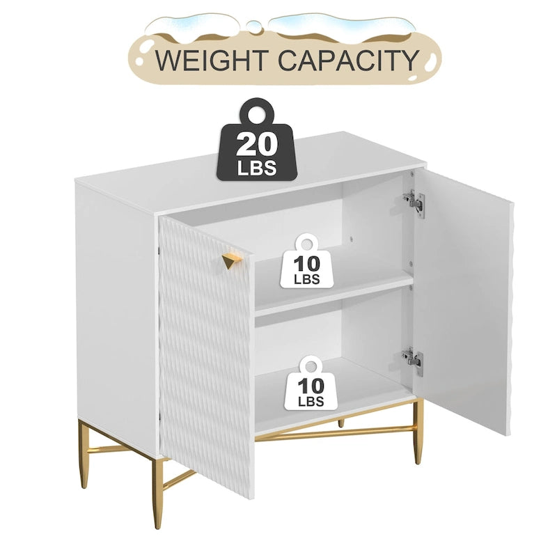 31.5" 2-Door Sideboard Media Storage Cabinet/Buffet