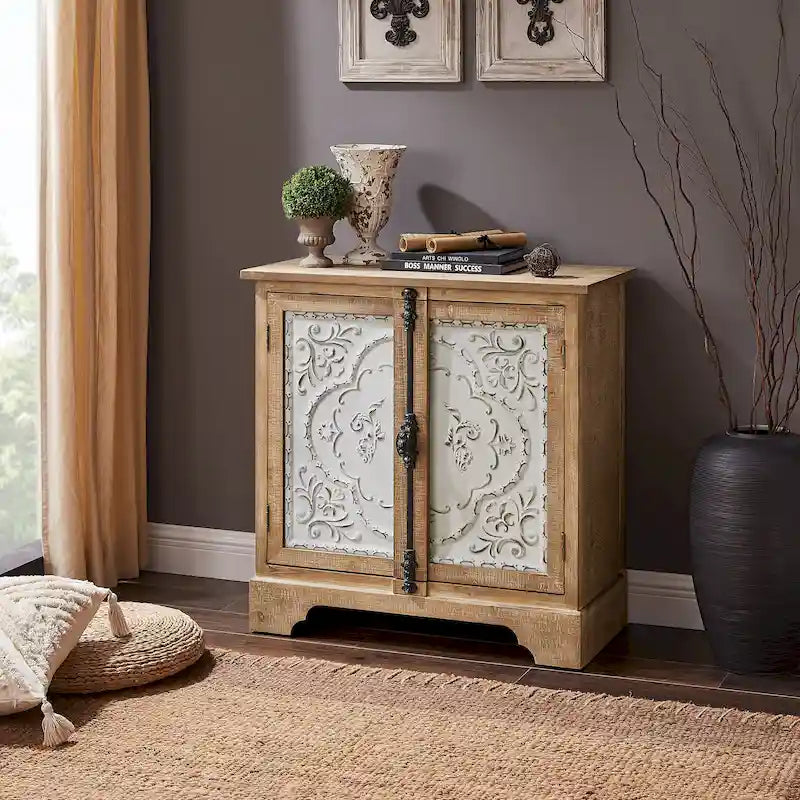Art Leon Retro and Romantic Floral Cabinet
