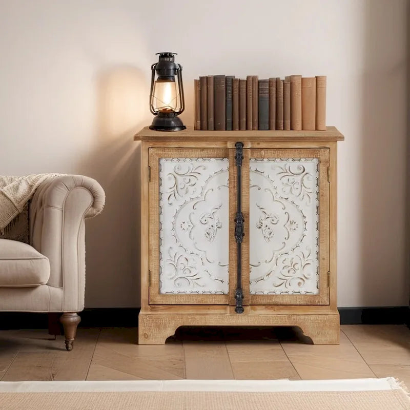 Art Leon Retro and Romantic Floral Cabinet