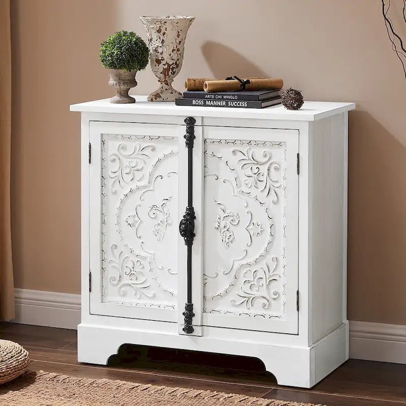 Art Leon Retro and Romantic Floral Cabinet
