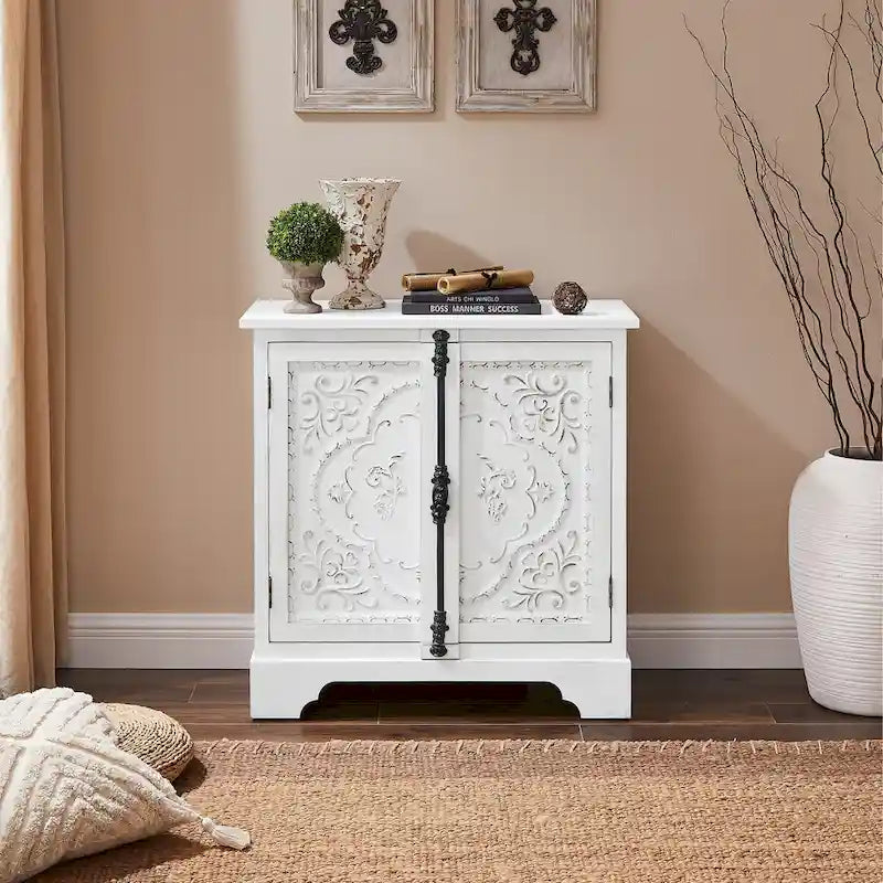 Art Leon Retro and Romantic Floral Cabinet