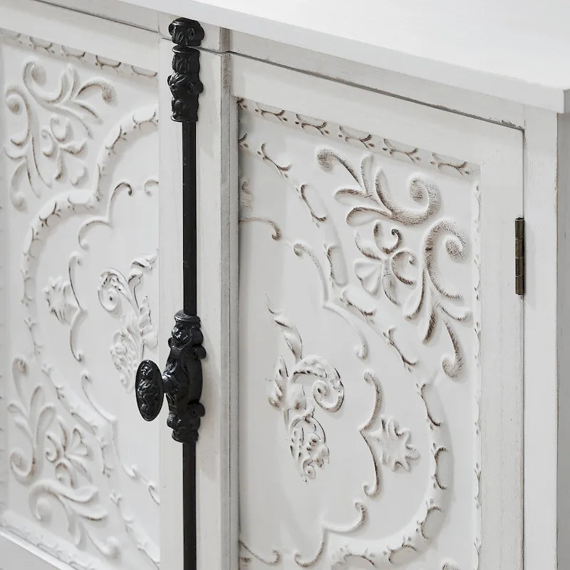 Art Leon Retro and Romantic Floral Cabinet