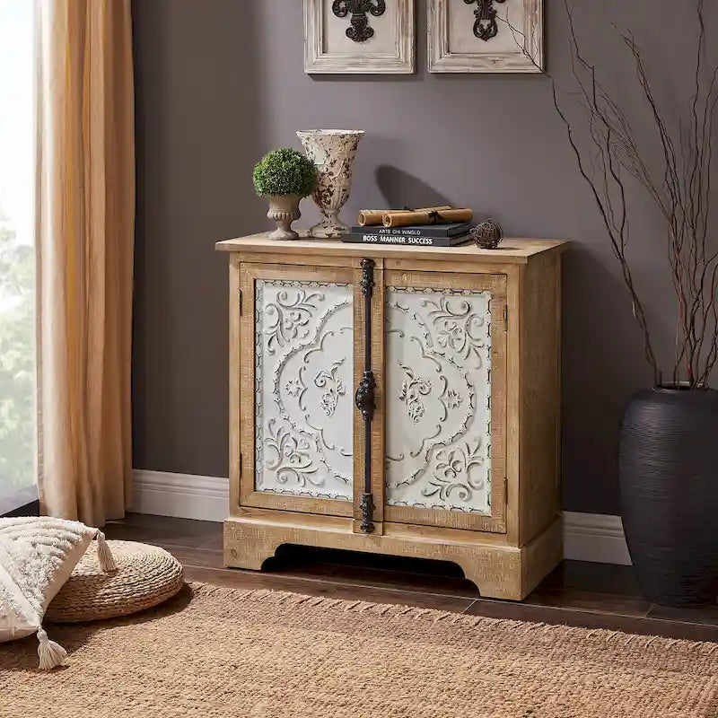 Art Leon Retro and Romantic Floral Cabinet