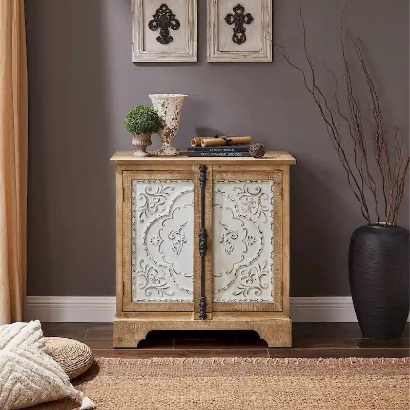 Art Leon Retro and Romantic Floral Cabinet