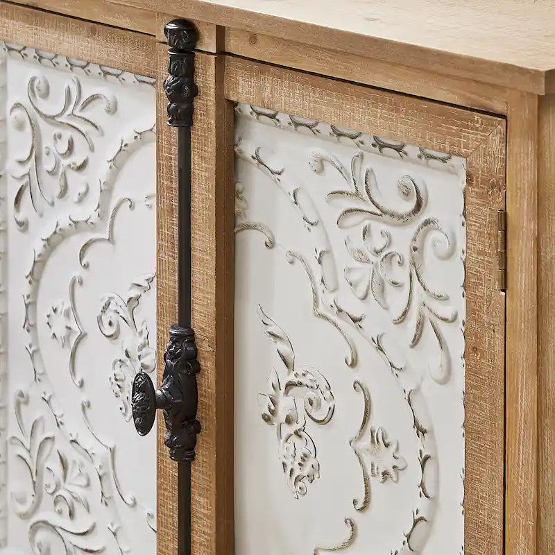 Art Leon Retro and Romantic Floral Cabinet