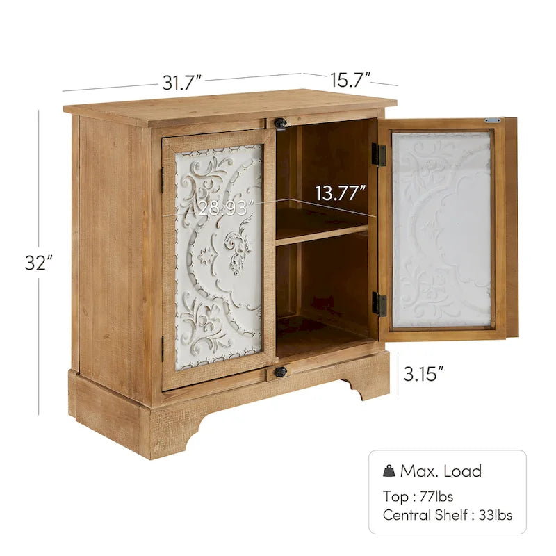 Art Leon Retro and Romantic Floral Cabinet