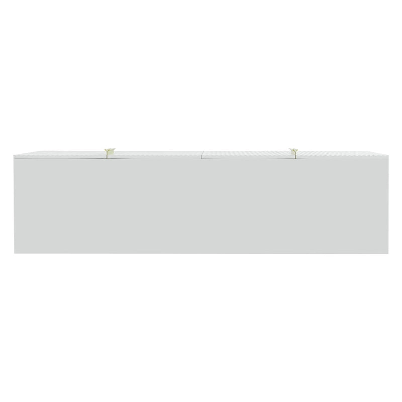 4-door Sideboard Gold Metal Handle Buffet Cabinet - N/A