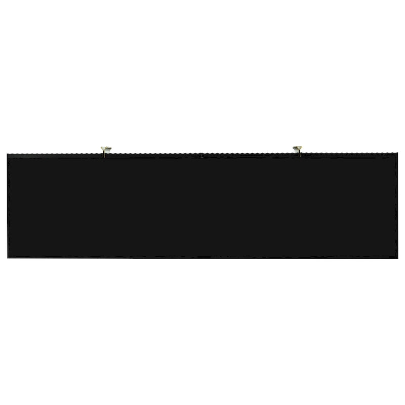 4-door Sideboard Gold Metal Handle Buffet Cabinet - N/A