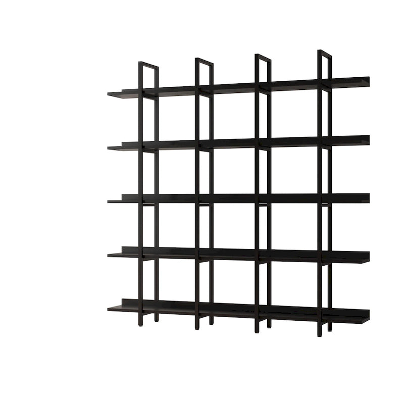 Vintage Industrial Style Shelf with Metal Frame