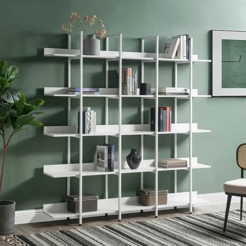 Vintage Industrial Style Shelf with Metal Frame