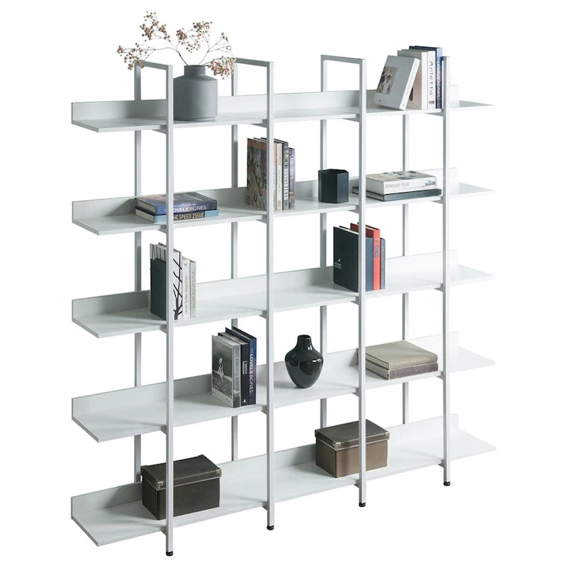 Vintage Industrial Style Shelf with Metal Frame