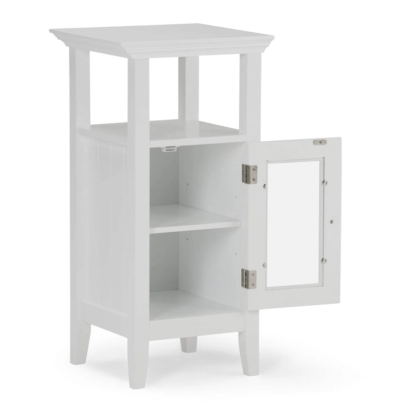 30"H x 15"W Floor Storage Bath Cabinet - Pure White