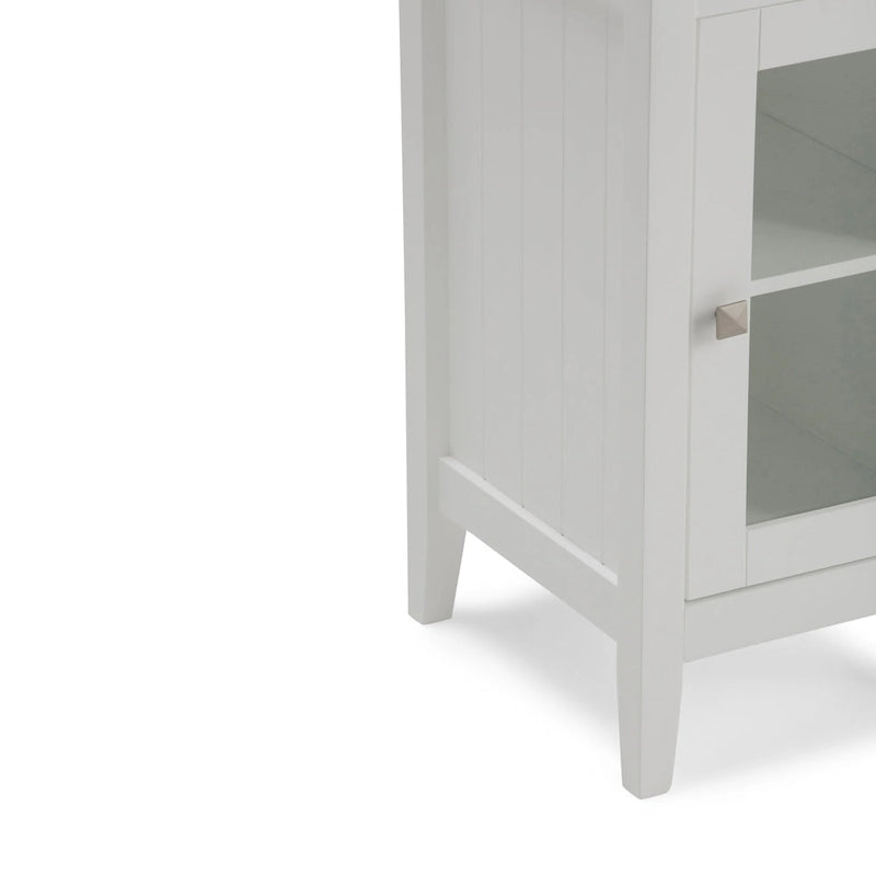30"H x 15"W Floor Storage Bath Cabinet - Pure White