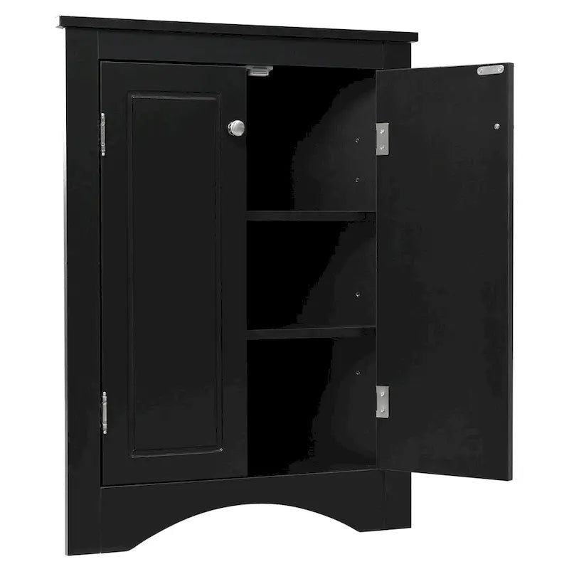 Triangle Bathroom Storage Cabinet with Adjustable Shelves