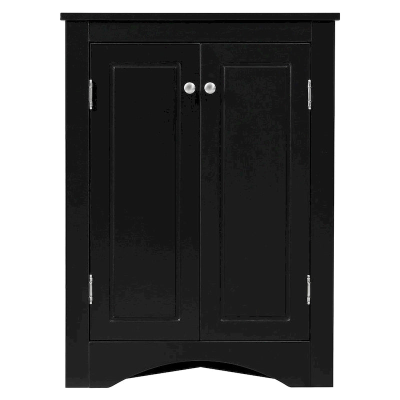 Triangle Bathroom Storage Cabinet with Adjustable Shelves