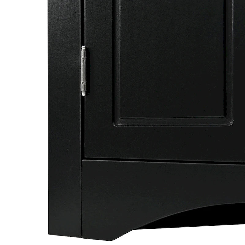 Triangle Bathroom Storage Cabinet with Adjustable Shelves
