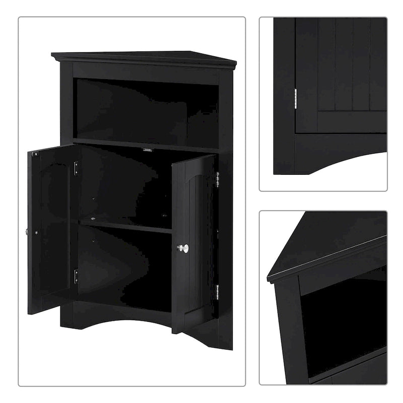 Classic Stylish Wooden Corner Storage Cabinet, For Indoor Use