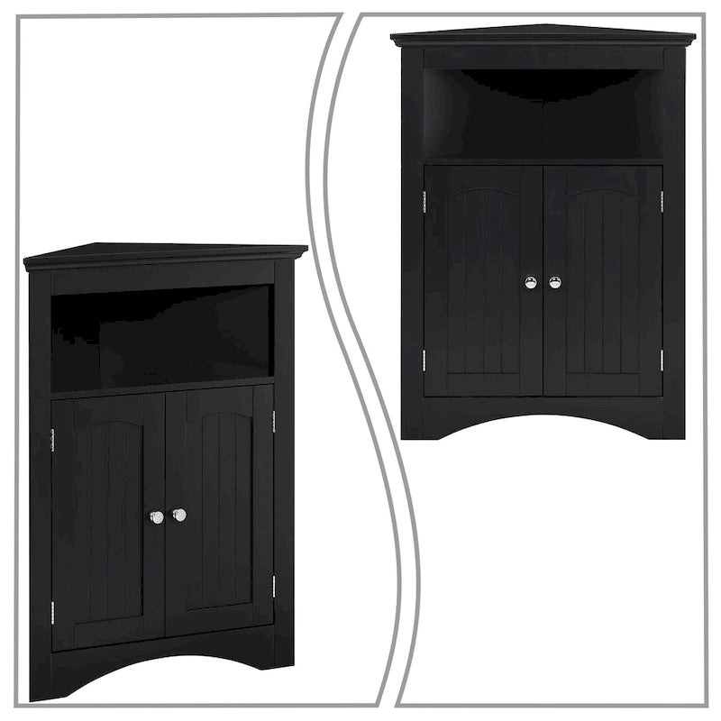 Classic Stylish Wooden Corner Storage Cabinet, For Indoor Use