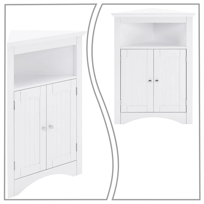Classic Stylish Wooden Corner Storage Cabinet, For Indoor Use