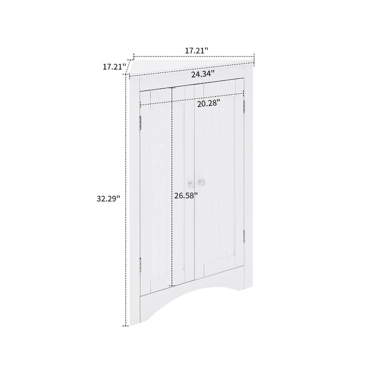 Classic Stylish Wooden Corner Storage Cabinet, For Indoor Use