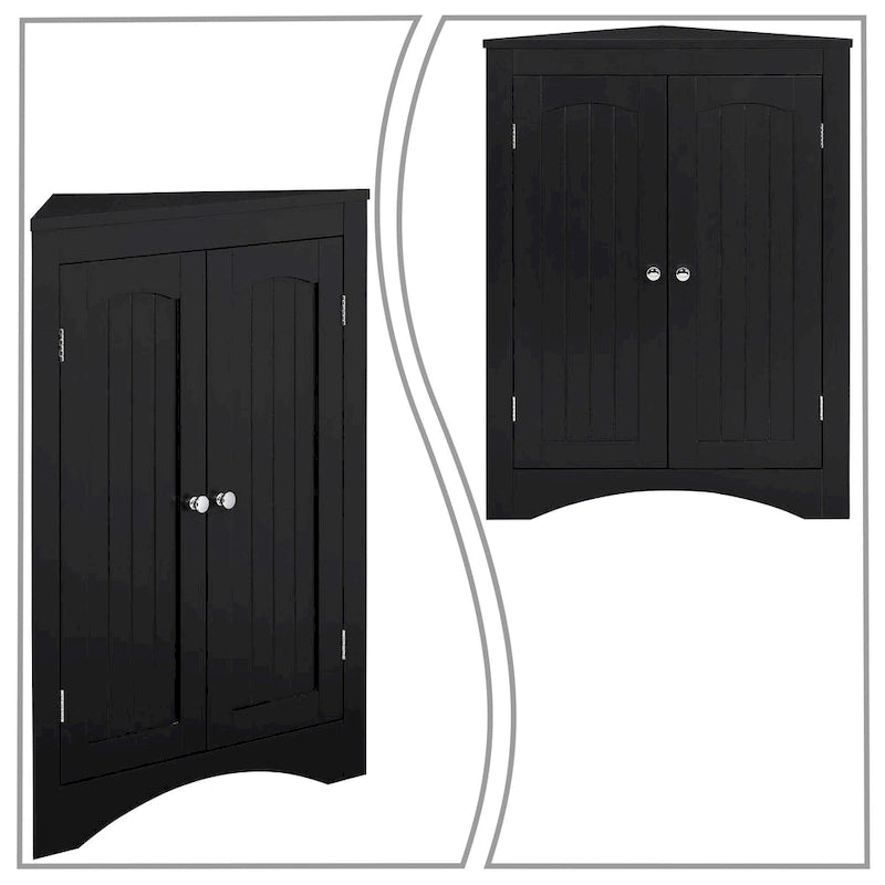 Classic Stylish Wooden Corner Storage Cabinet, For Indoor Use