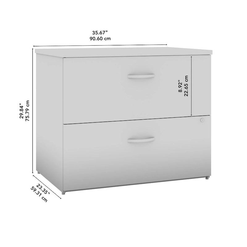2-Drawer Lateral File Cabinet, Fully Assembled