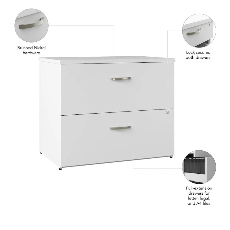 2-Drawer Lateral File Cabinet, Fully Assembled