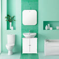 23 Bathroom Wood Vanity Storage Wall Mounted 2 Door Floor Cabinet