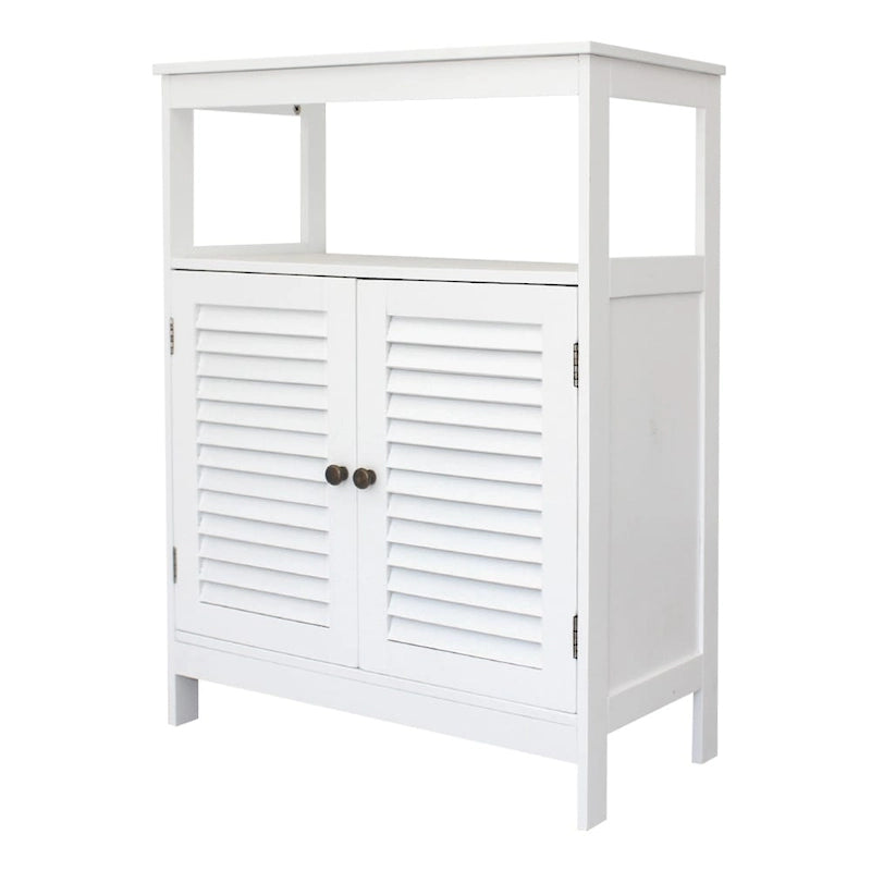 31.5" Two-Door Bathroom Cabinet, White