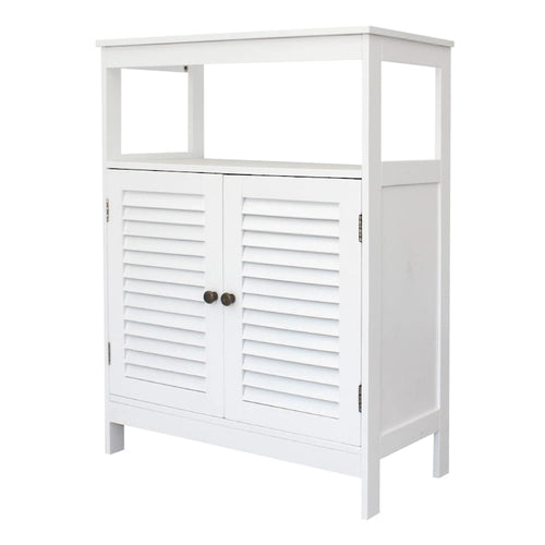 31.5" Two-Door Bathroom Cabinet, White