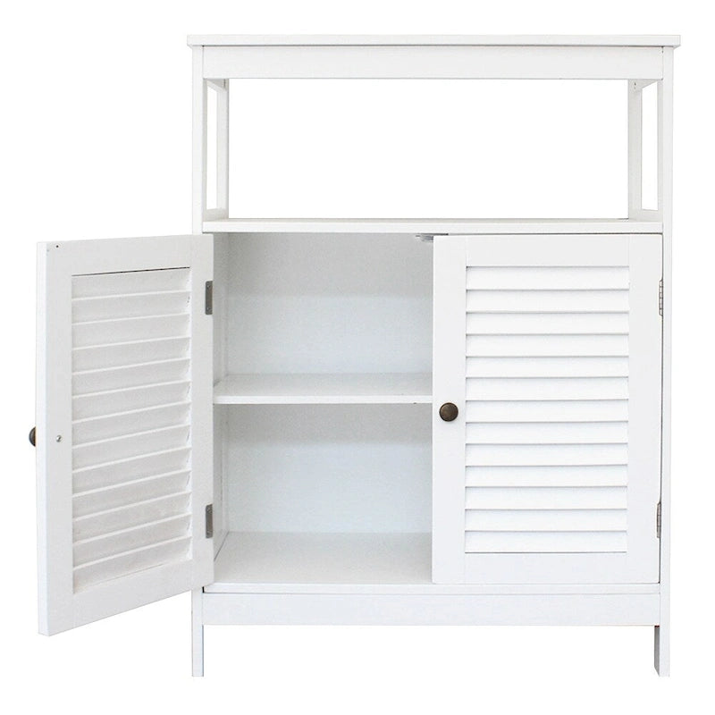 31.5" Two-Door Bathroom Cabinet, White