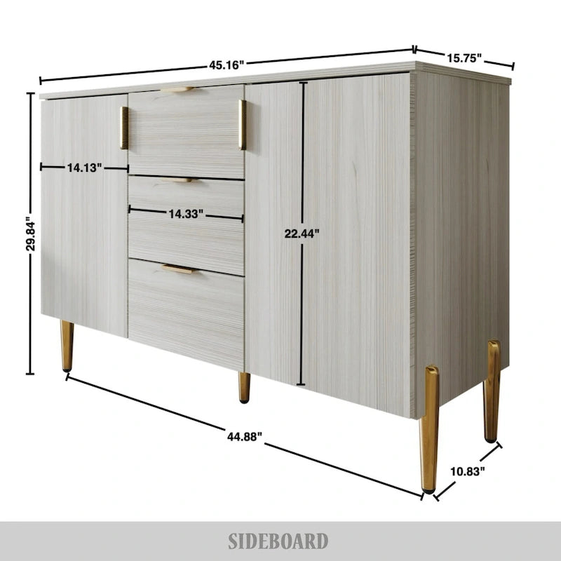 Luxurious Clean-Lines Sideboard