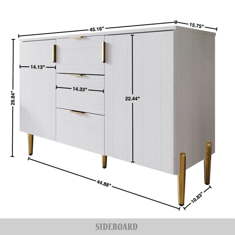 Luxurious Clean-Lines Sideboard