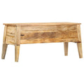 vidaXL Storage Box 39x13.8x18.9 Solid Mango Wood