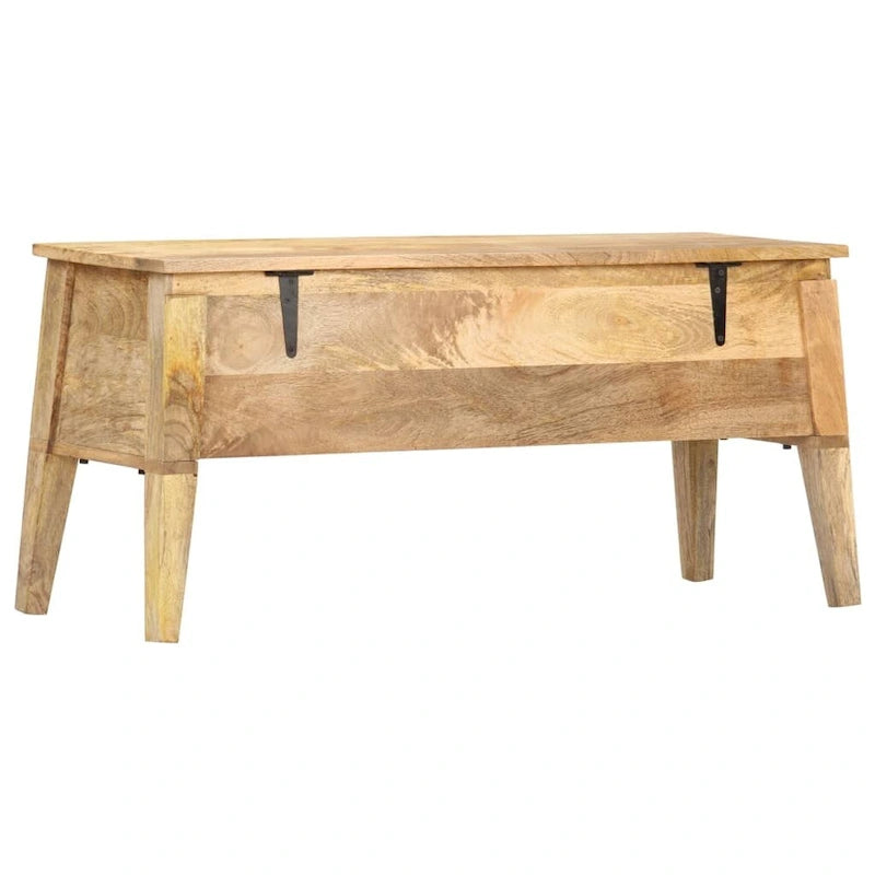 Storage Box 39x13.8x18.9 Solid Mango Wood