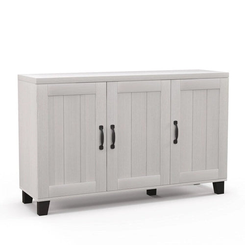 3-Door Buffet Sideboard with Adjustable Shelves and Anti-Tipping Kits - 45 x 13 x 28 (L x W x H)