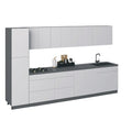 White Gloss Kitchen Cabinet Set - 11Ft Wide