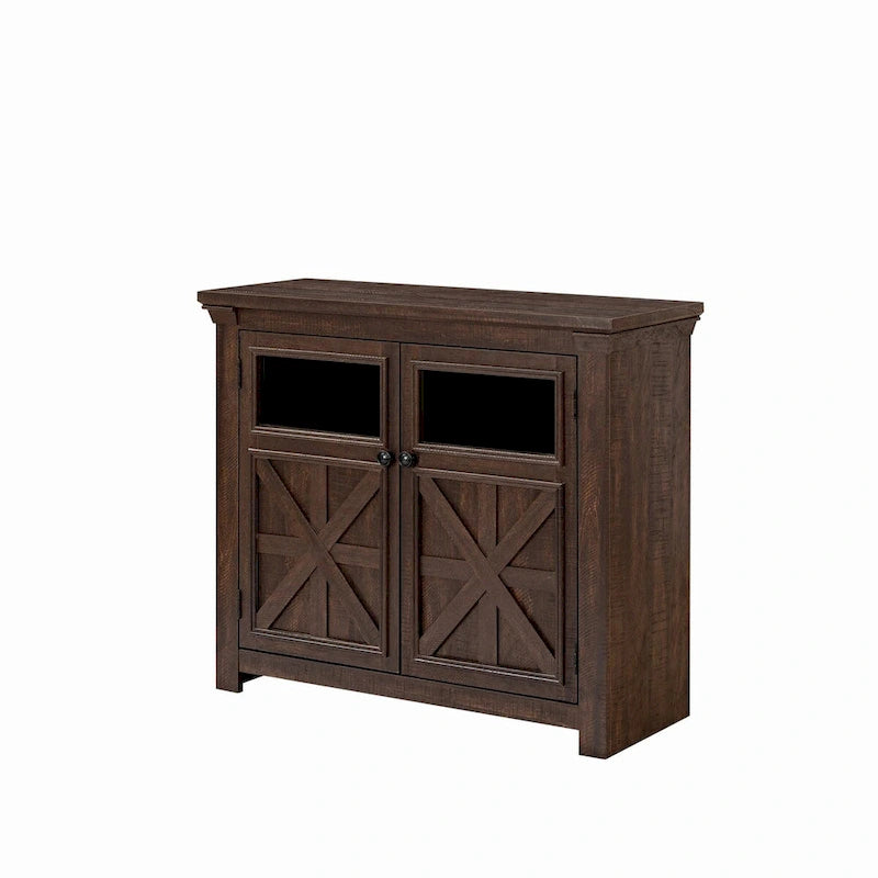 38 Farmhouse 2 Doors Cabinet Large Buffet Sideboard Cabinet - N/A