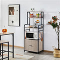 Multilayered Baker's Rack with 1 Cabinet and 3 Storage Shelves