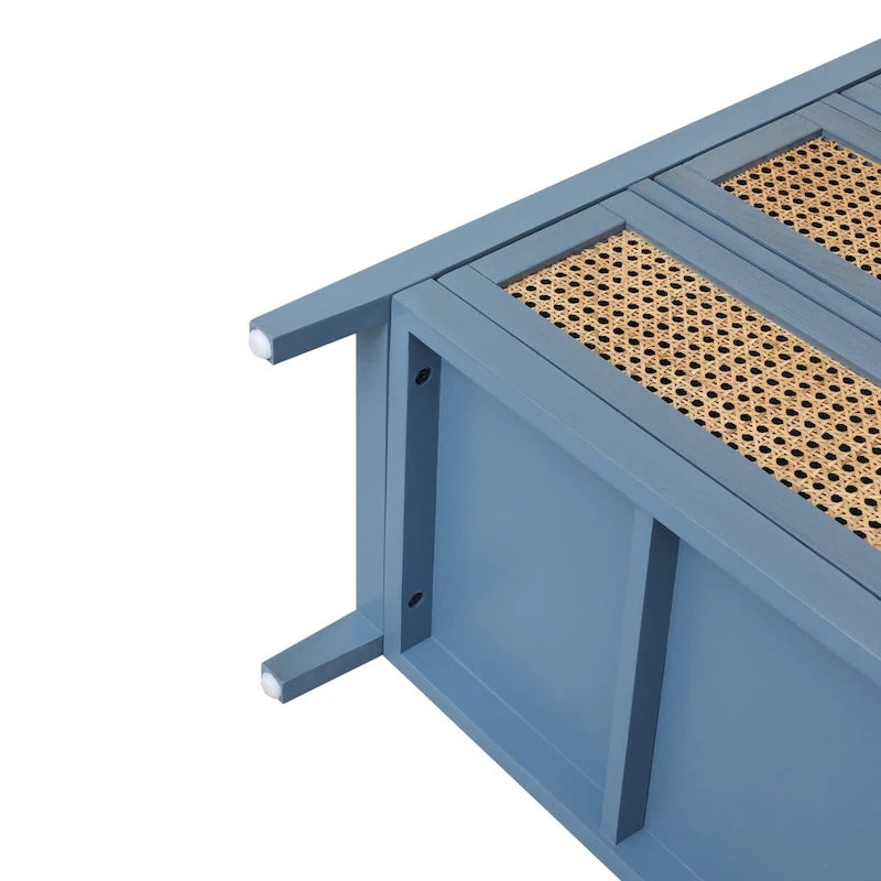 3 Drawer Cabinet,Natural rattan,American Furniture,Suitable for bedroom, living room, study