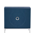 Accent Cabinet with Solid Wood Veneer and Metal Leg Frame - 34L x 15.5W x 31.9H