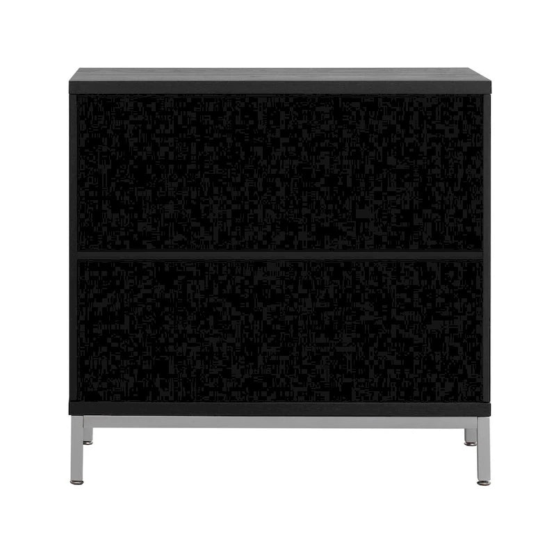 Accent Cabinet with Solid Wood Veneer and Metal Leg Frame - 34L x 15.5W x 31.9H